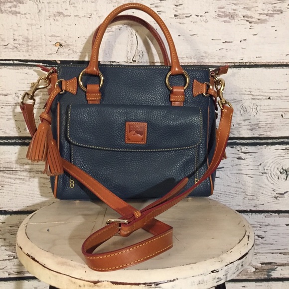 Dooney & Bourke Handbags - Dooney & Bourke Florentine teal satchel Crossbody